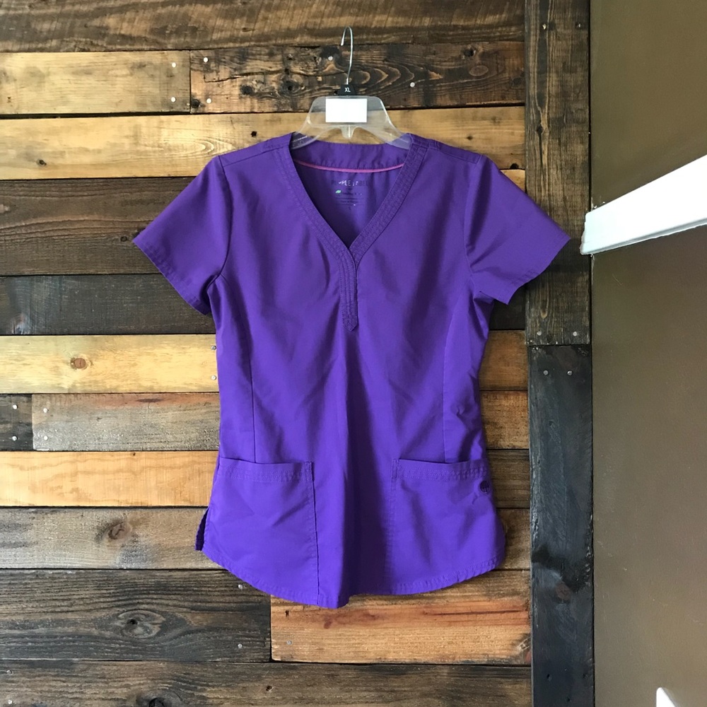 Purple scrub top